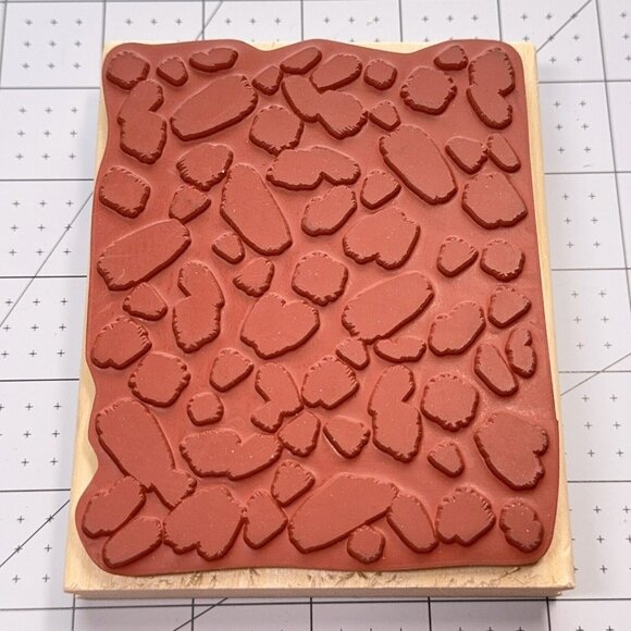 Dawn Houser Faux Fur Rubber Stamp Cow Cheetah Animal Print Large M32076 Craft - Picture 2 of 4